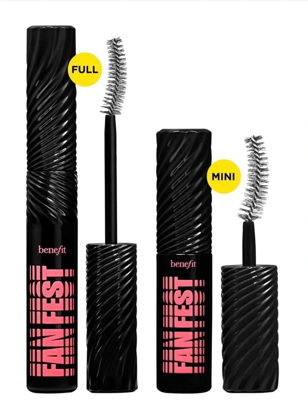 Benefit Fan Fest Mascara Duo $45 Value - Hyper Black